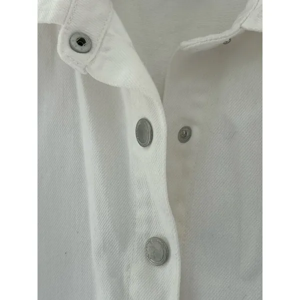 Blank NYC White Denim Romper Sz S - Image 6