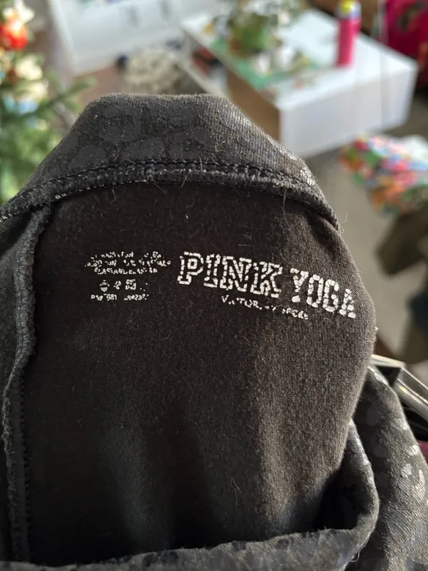 Vintage PINK Victoria's Secret Black Flare Foldover Pants - Image 4