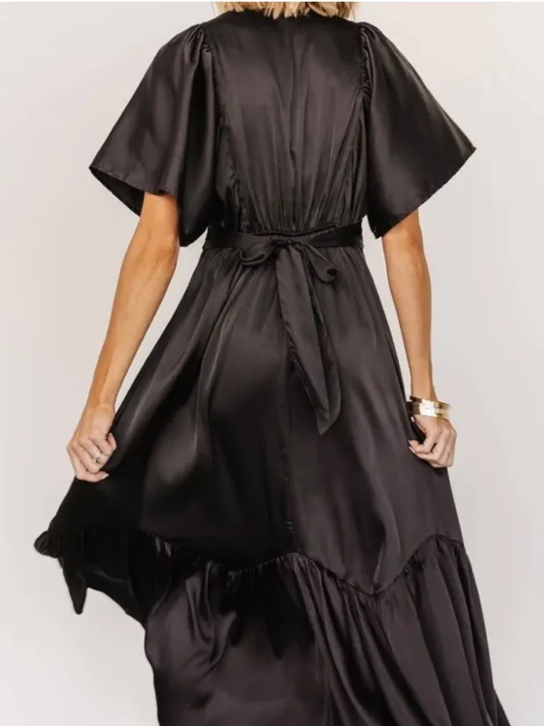 Baltic Born Pasadena Satin Dress Black Large - Image 2