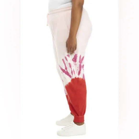 Cabana by Crown & Ivy Pink Tie Dye Joggers - Image 7