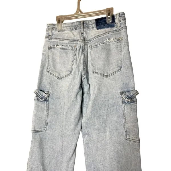 Vervet Jewel 90’s Vintage‎ Straight Cargo Jeans Size 26 - Image 7