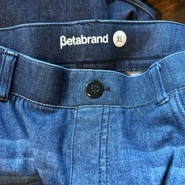 Betabrand Pull-On Straight Leg Jeans - size XL - Image 3