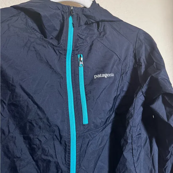 Patagonia Houdini‎ Jacket Sz XS Rain Packable Zip Hooded - Image 2