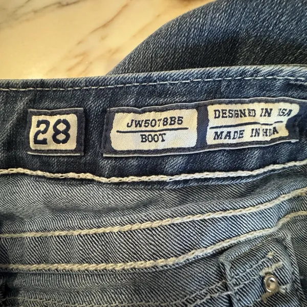 Miss Me Boot Jeans Women’s Size 28 JW5078B5 Embellished Rhinestones Low Rise - Image 11