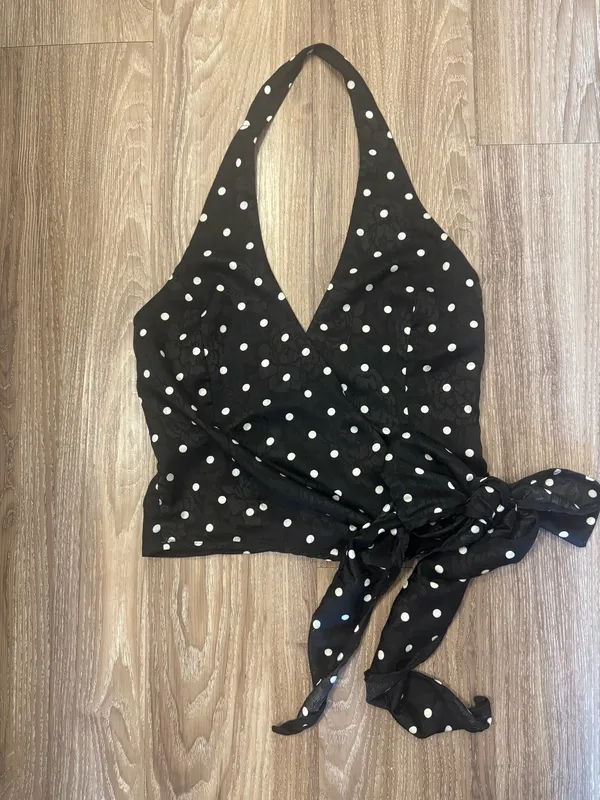 Sky to Moon Two-Piece Polka Dot Skirt Set - Image 6