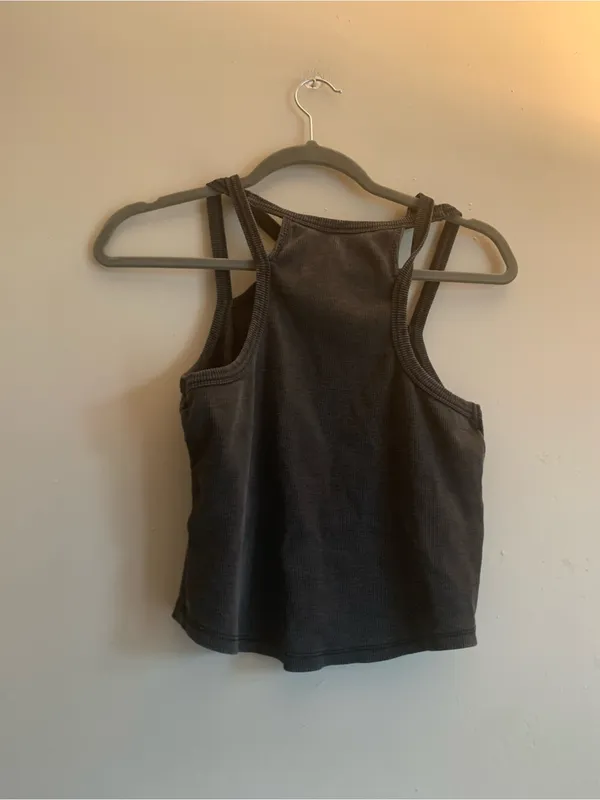 DAILY PRACTICE Women Tank Top Shirt Medium Black Grey Clothing Summer Casual - Image 3