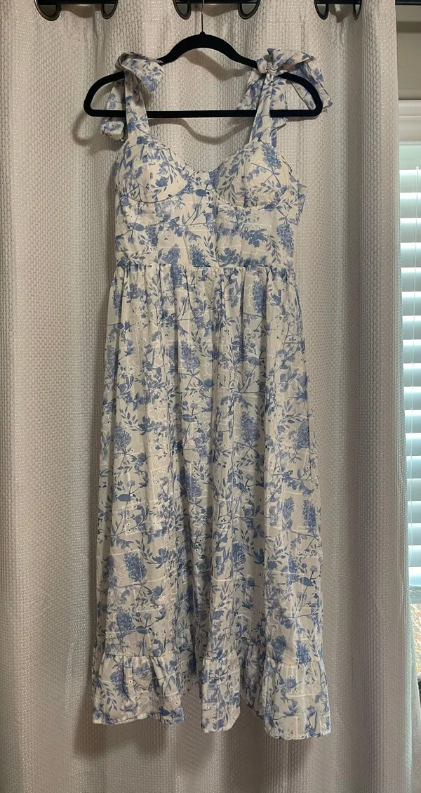 Blue & White Dress - Image 5