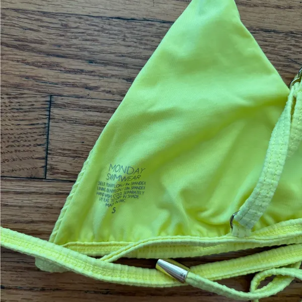 Monday swimwear bikini top Yellow - Image 2