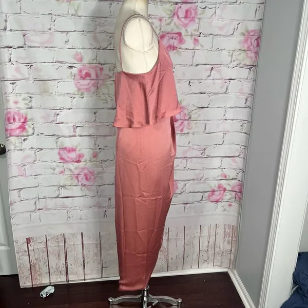 Shona Joy nwot LUXE COCKTAIL FRILL DRESS - ROSE - Image 7
