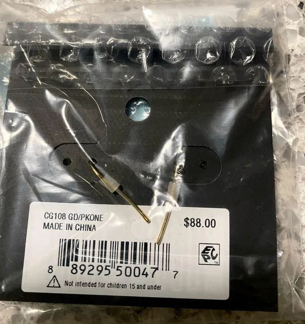 NWT Coach Signature Star Burst Stud Earrings Gold/Pink MSRP $88 - Image 2