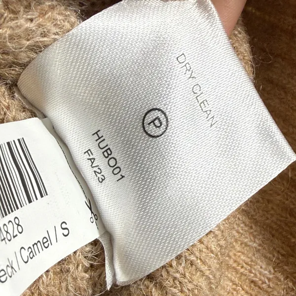 Quince Baby Alpaca Wool Turtleneck Sweater Camel Brown HUB001 Womens Small - Image 6