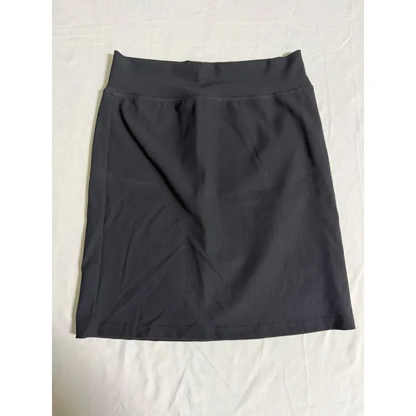 Zyia Active Womens Ribbed Mini Skirt Black Athletic Casual Size Medium - Image 4