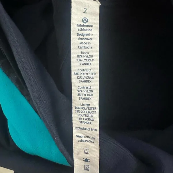 Lululemon Dharana Crop Drawcord Pant Inkwell / Beautiful Baroque / Surge Blue 2 - Image 11