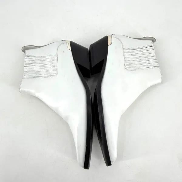 Rag & Bone Westin Boot Women 37.5 White Leather‎ Pointed Toe Western Minimalist - Image 6