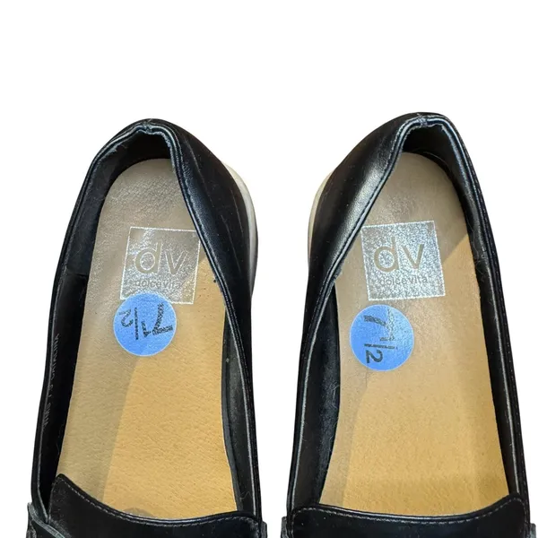 Dv Dolce Vita Shoes Womens Size 7.5 Black Catalina Loafer‎ Flats Lug Sole Casual - Image 3