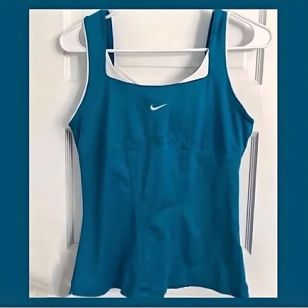 *30off3*‎ Nike Women’s Dri Fit Blue w/White accent - Image 2