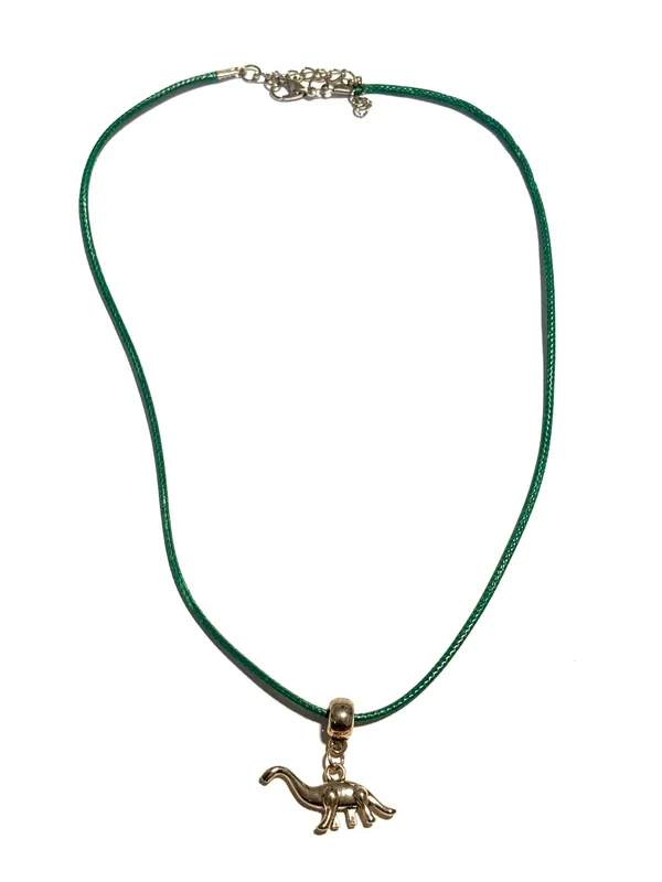 Dinosaur charm necklace Green - Image 2