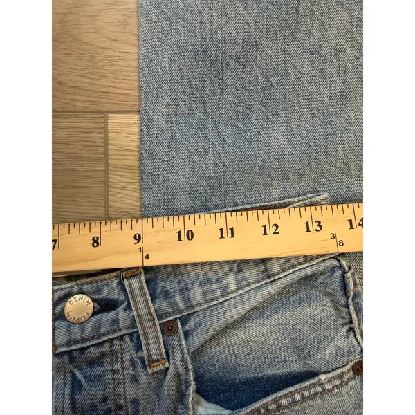 Aritizia Denim Forum The Joni High Rise Loose 29L 90s Grunge Organic Cotton 26 - Image 4