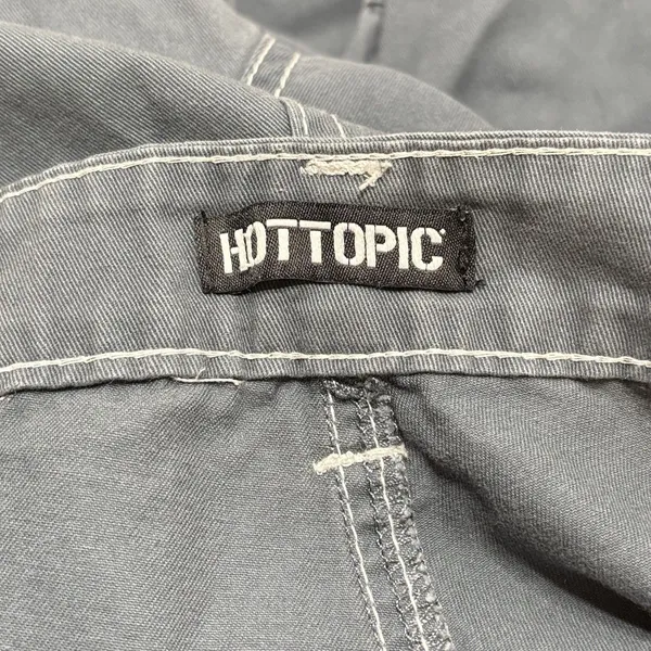 HOT TOPIC Womens Pants Sz 11 Hi Rise Carpenter Cargo Straight Punk Grunge - Image 8