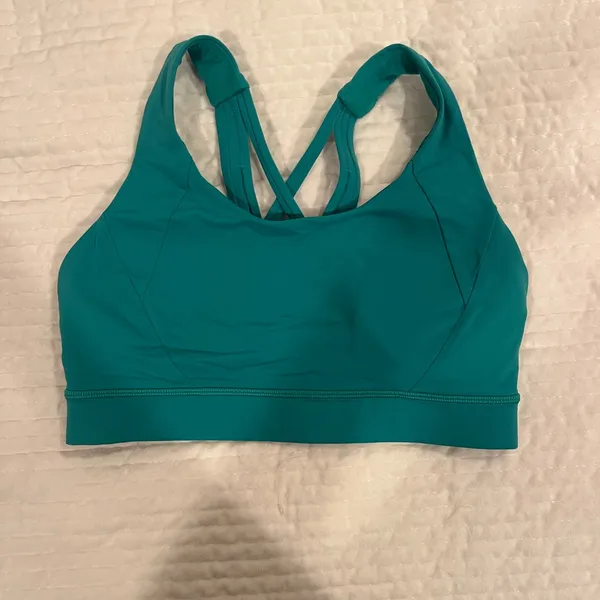 Lululemon Athletica Teal Sports Bra - Image 3
