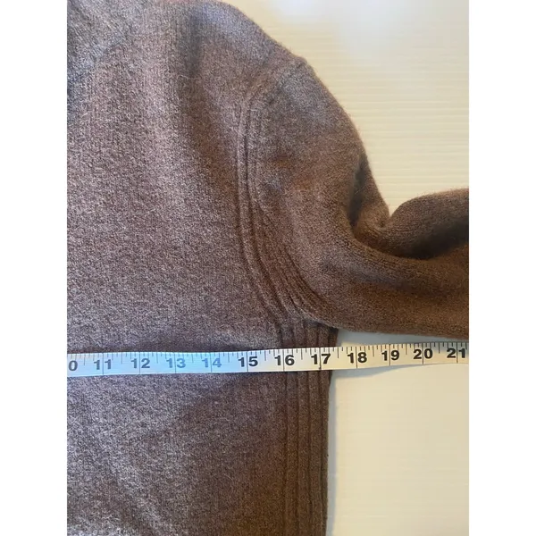Point‎ Sur J. Crew Alpaca Merino Wool Blend Mockneck Sweater Women's Small Brown - Image 7