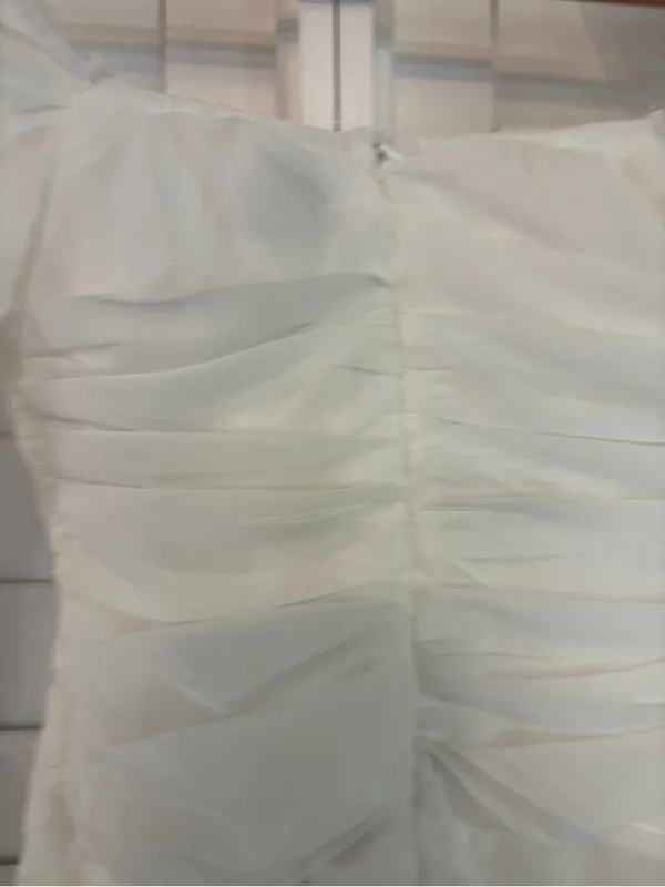Princess Polly White‎ Mesh Bodysuit Size 4 - Image 7