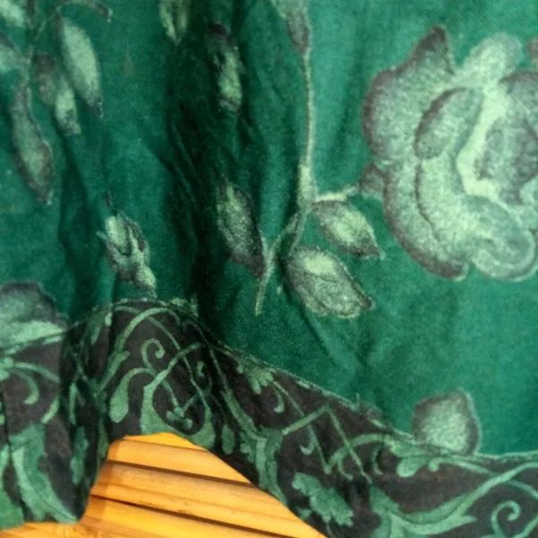 Norton McNaughton 14 Forest Green Floral Victorian Tapestry Skirt Plus - Image 4