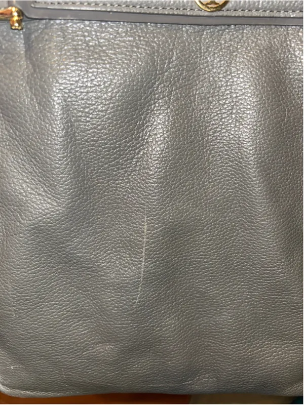 Tory Burch Large Leather Horsebit Jaden Tote Elephant - Image 8
