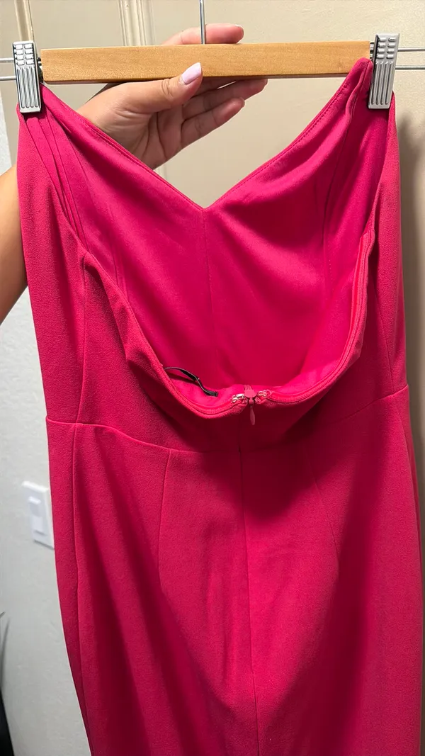 Lulus Pink Strapless Dress Midi - Image 4