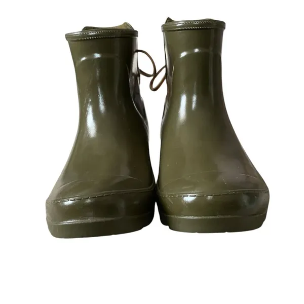 Top-Sider women's size 6 army green waterproof rubber rain boots footwear - Image 4