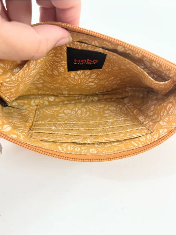 Hobo International Tan Leather 3 Zipper Convertible Wristlet - Image 5