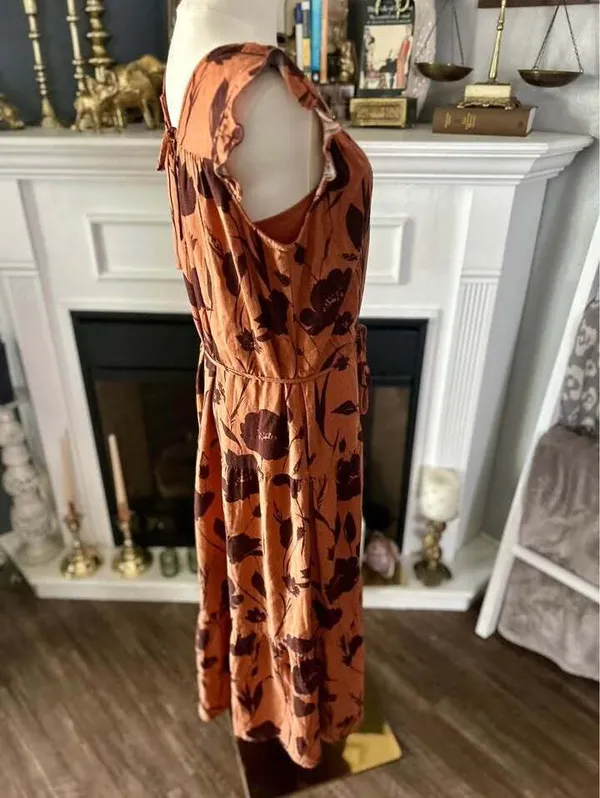 Simply Vera Vera Wang Floral Tiered Maxi Dress Size S - Image 2