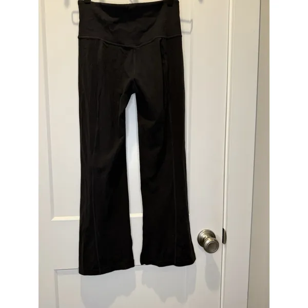 Athleta Barre Skinny Flare Pants In PowerVita Black Side slit Women’s XS Yoga - Image 5