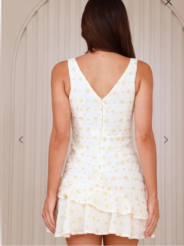 Hello Molly Golden Serenity Mini Dress Yellow - Image 2