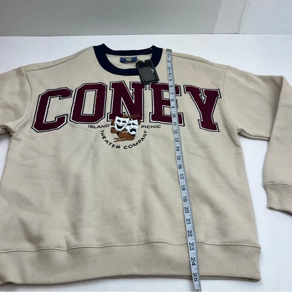 Coney Island Picnic Theater Company Graphic Sweatshirt Womens Small NEW‎ *FLAWED - Image 12