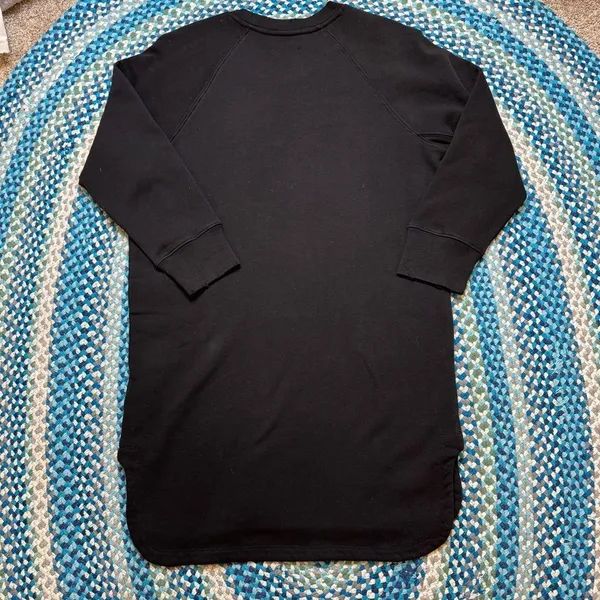 Zadig & Voltaire Diaz Peace Love Black Sweatshirt Mini Dress NWT Women's‎ L M - Image 7
