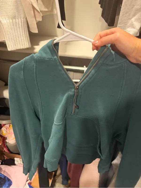 lululemon athletica Dark Green Half-Zip Hoodie - Image 2