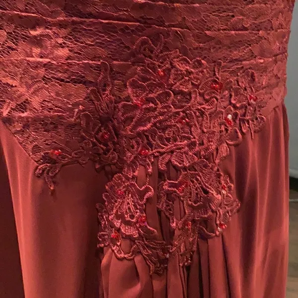 Women’s Long Chiffon Half Sleeve Mother of the Bride Prom Party Dress 14-16 NWOT - Image 8
