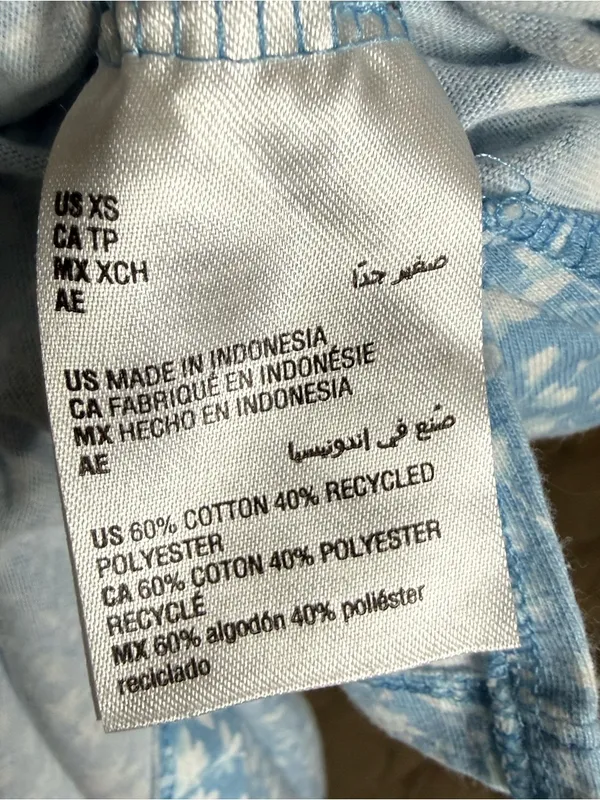 Charter Club Pale Blue & White Floral Relaxed Intimates Sleep Shirt XS - Image 5