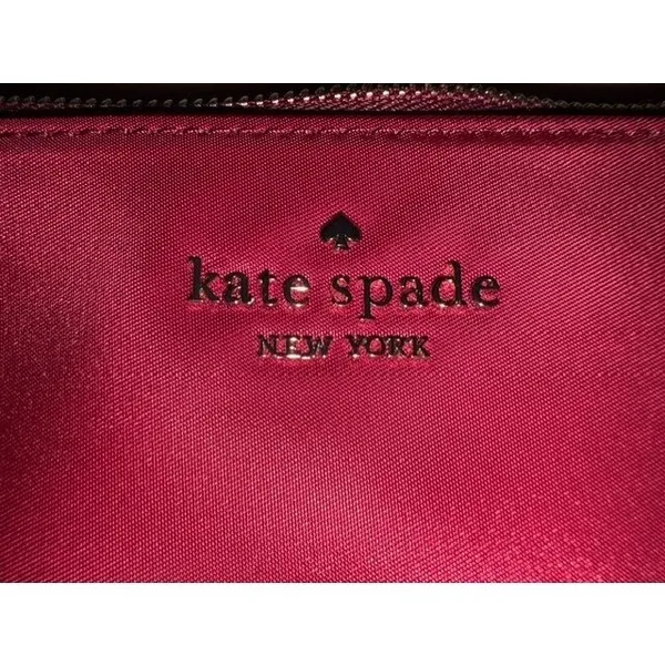 Kate Spade Chelsea Little Better Nylon Wristlet Cranberry WKR00614 - Image 4