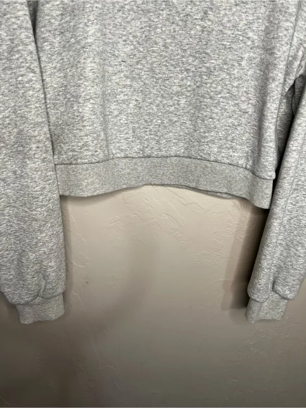 Sunday Best‎ Aritzia Ellie Cropped Embroidered Butterfly Fleece Sweater - Image 4
