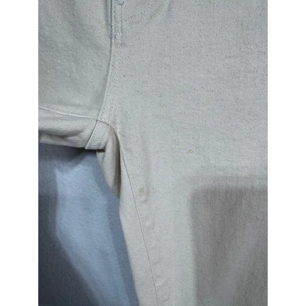 Zara Skinny Jeans Women's High‎ Rise Stretch Denim Cream Size 4 - Image 3