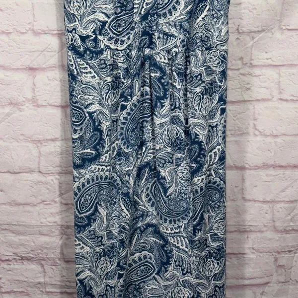 Misimu Small Maternity Blue Paisley Maxi Dress - Image 3