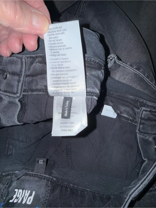 NWT PAIGE Black Washed Denim Overalls - Image 10