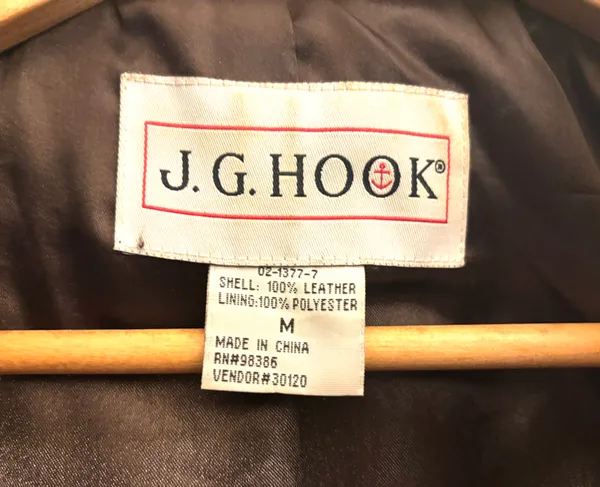JG HOOK *VINTAGE*1990s* DARK BROWN SUEDE COAT Size M - Image 2