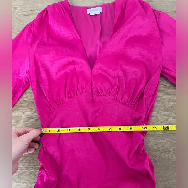 Lovers + Friends Hot Pink Lorenza Mini Dress Long-sleeve - Image 6