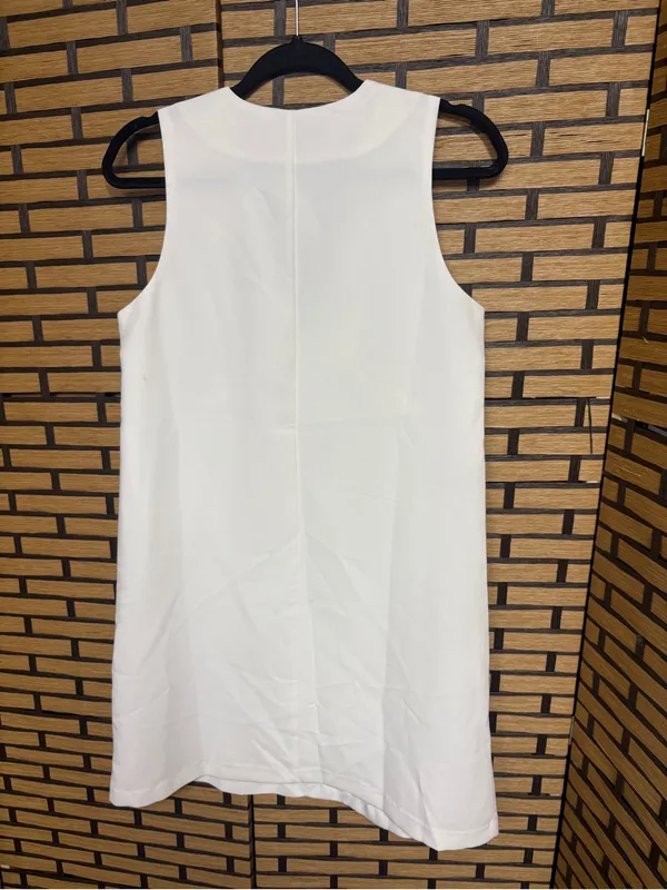 Banana Republic White Dress Size 4 Tall - Image 2