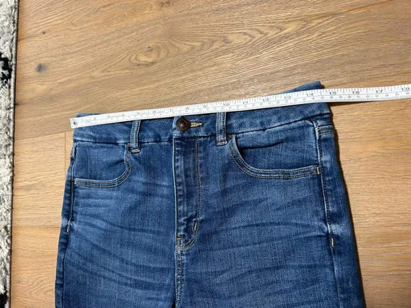 American Eagle Size 8 long curvy hi rise jegging skinny jeans - Image 11