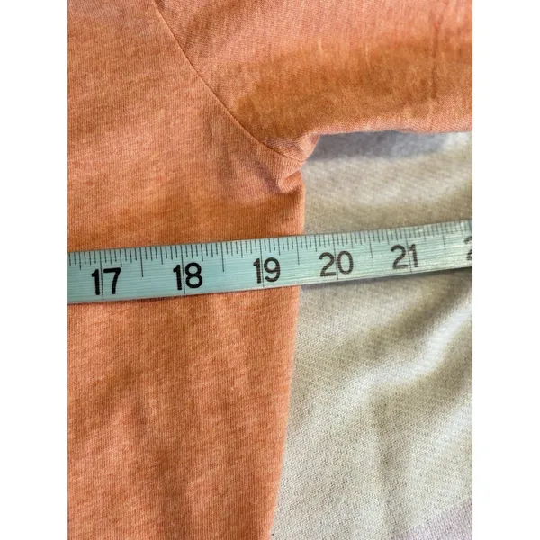 Polo Ralph‎ Lauren TShirt Women's Logo V Neck Size M Orange - Image 5