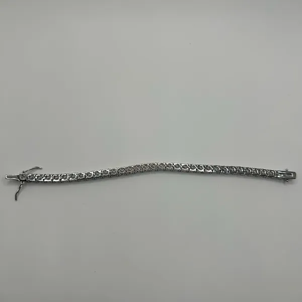 Jewelry by Lyra Moissanite Iced Out Tennis Bracelet Silver 5mm 7” Brand New VVS1 Fast Shipping - Image 3